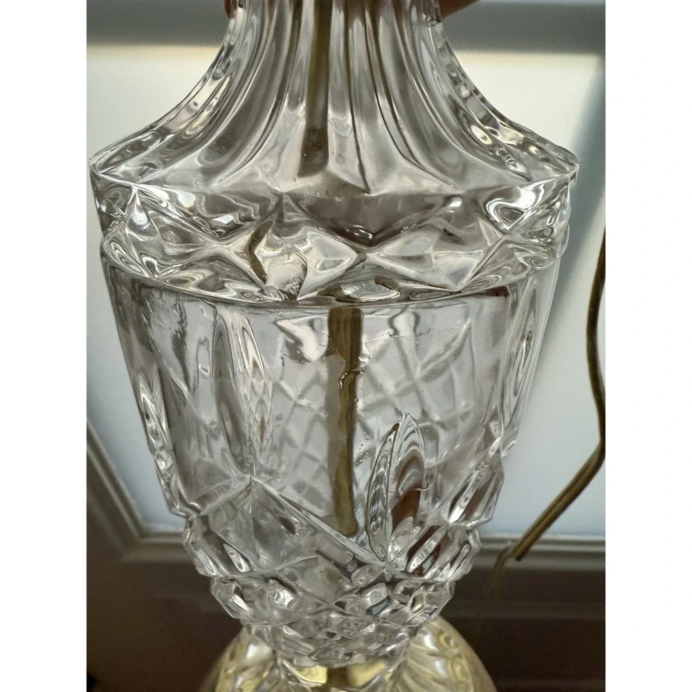Vintage Cut-Glass Pineapple-Style Mini Accent Lamp‎ – 15